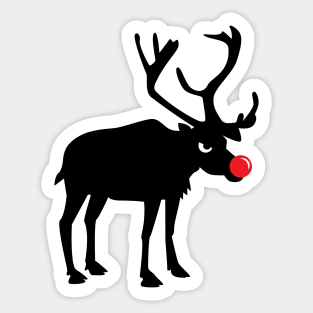 Angry Animals: Rudolph the red nosed Reindeer Sticker